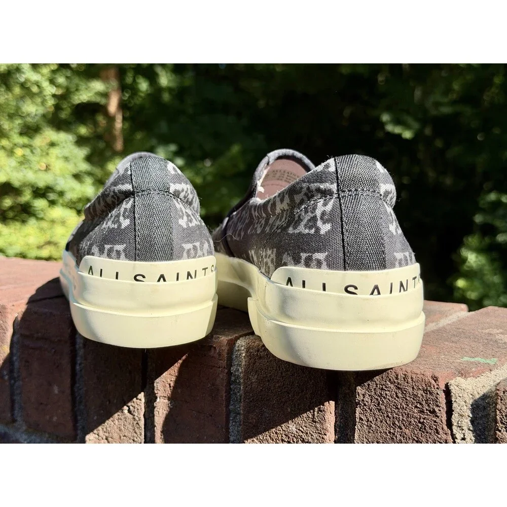 Allsaints London Spitalfields Slip On Cube Low Top Sneakers Men's 12 US 45 EU